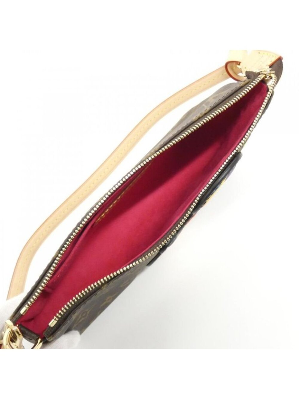 Louis Vuitton Monogram Pochette Pouch Brown Marron - Picture 6 of 6